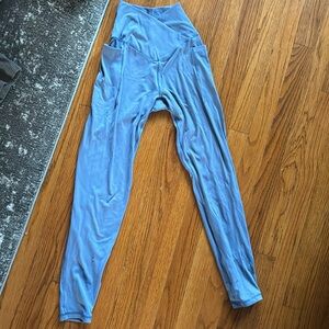 Aerie leggings crossover, Size xs, blue pocket leggings